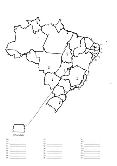 Capitais do Brasil para completar para colorir